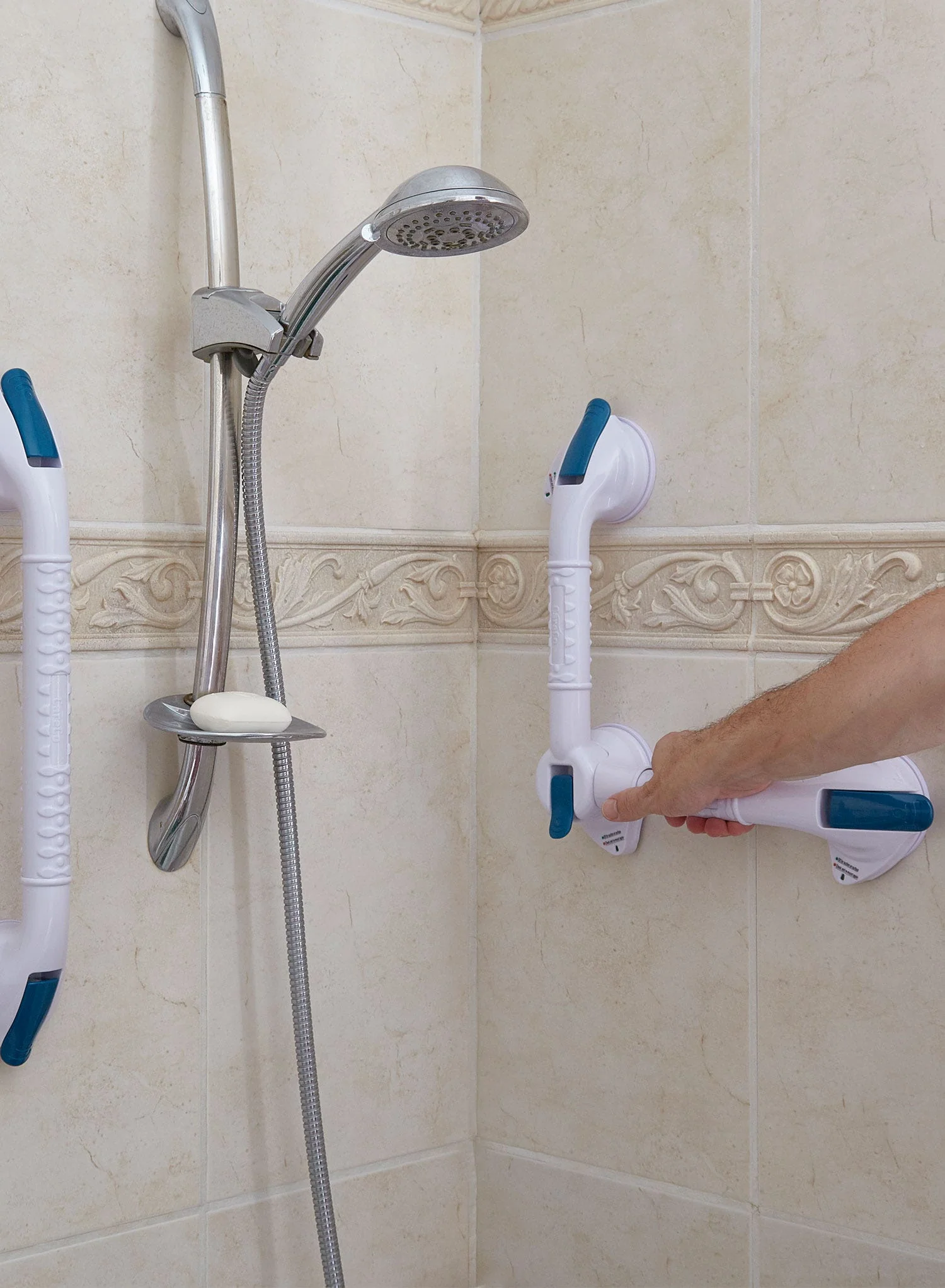 26" Reach Stick and Stay Dual Rotating Grab Bar - Image 8