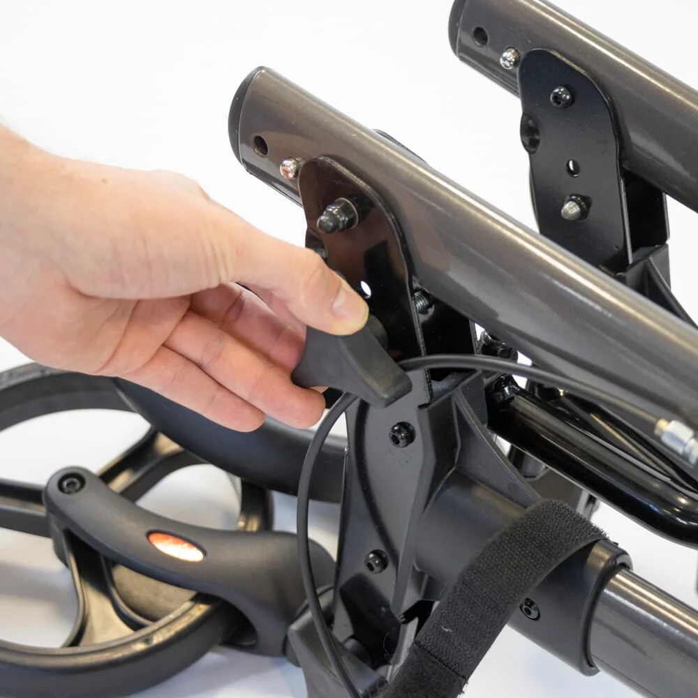 NRS 4 Wheel Triple Fold Aluminium Rollator - Image 6