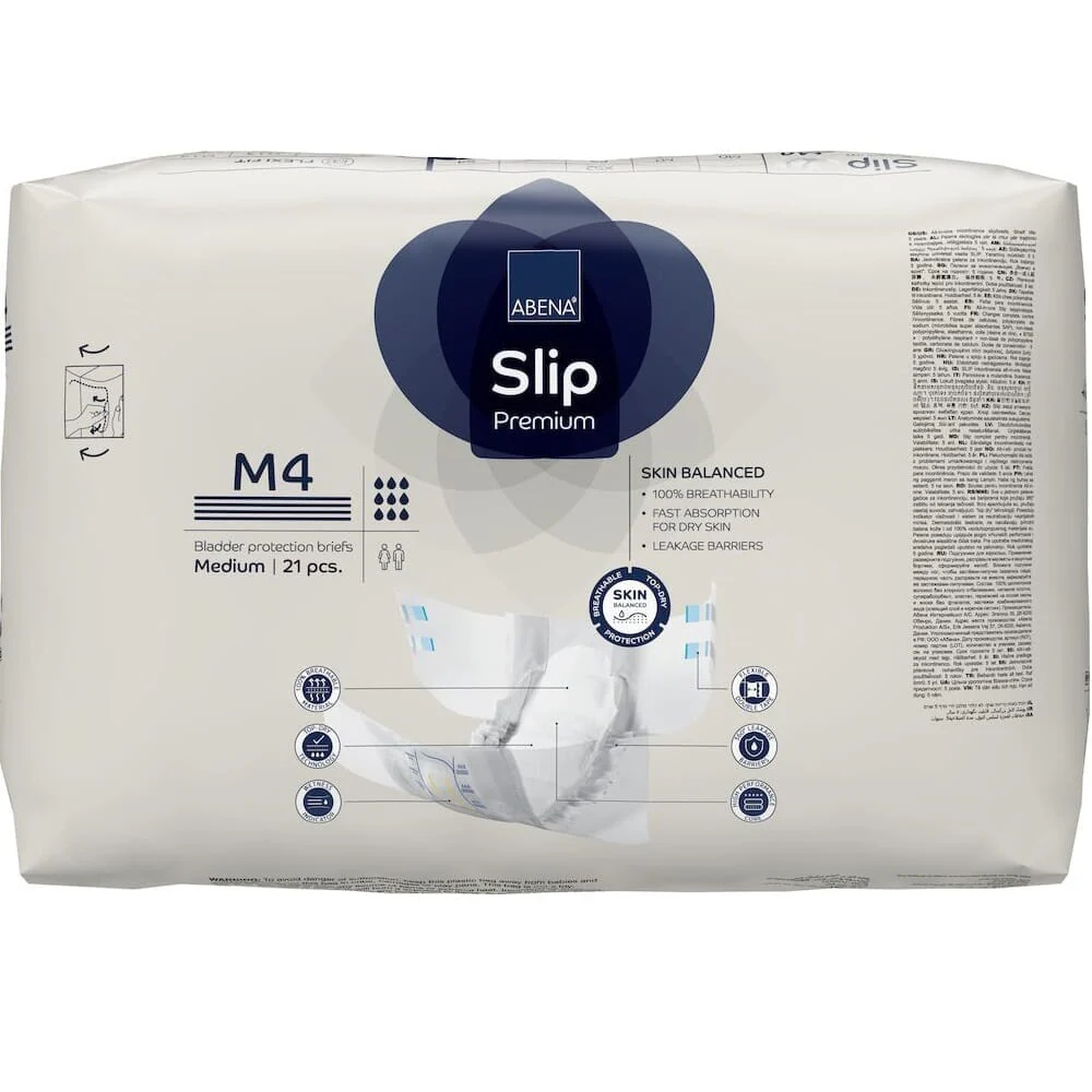 Abena Slip M4 Premium All-In-One Incontinence Briefs - Image 3