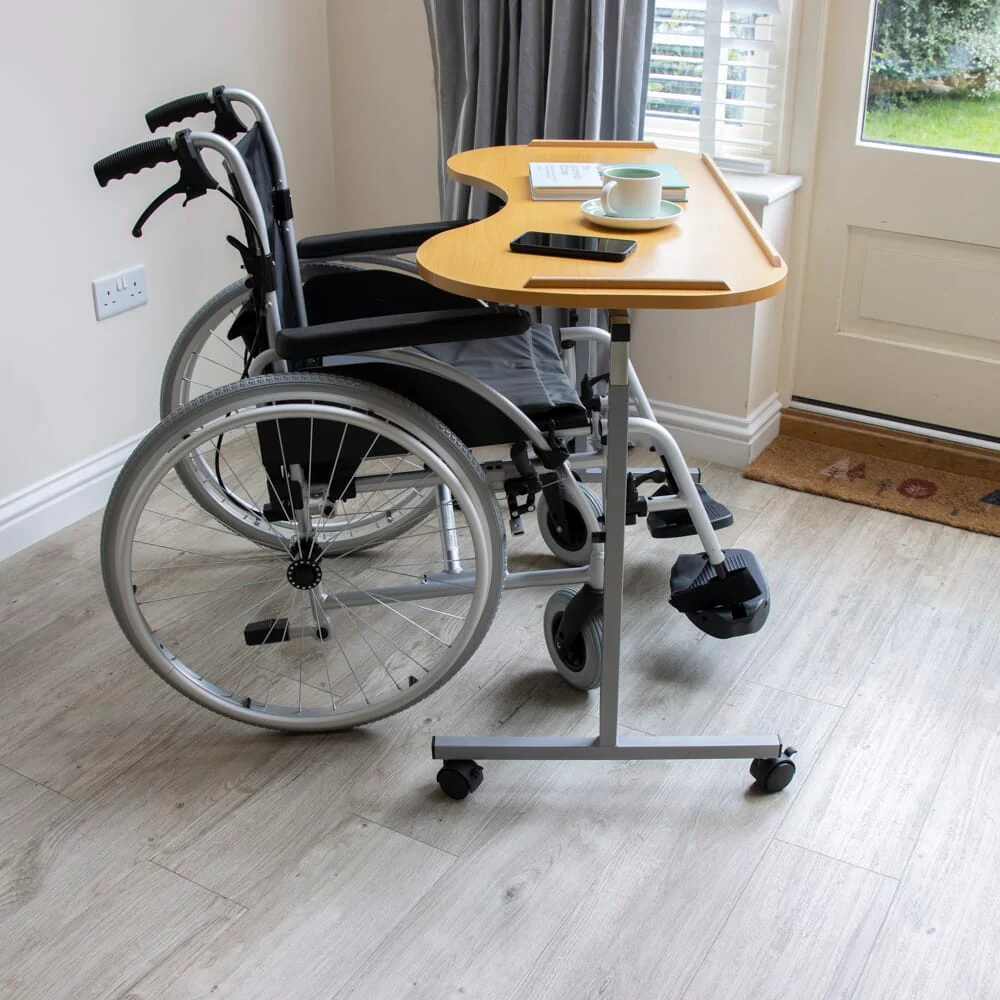 NRS Curved Adjustable Overbed Table - Image 3