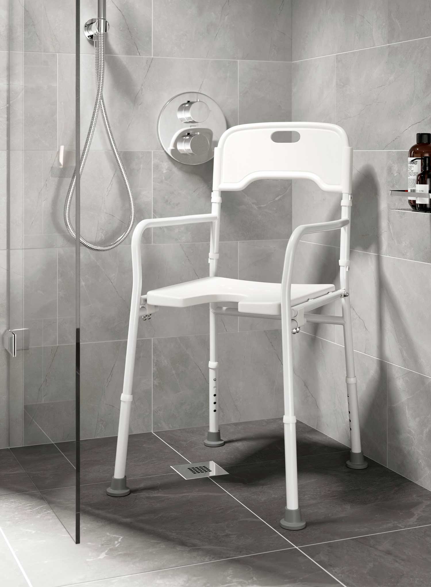 Alaska Height Adjustable Shower Chair - Image 3