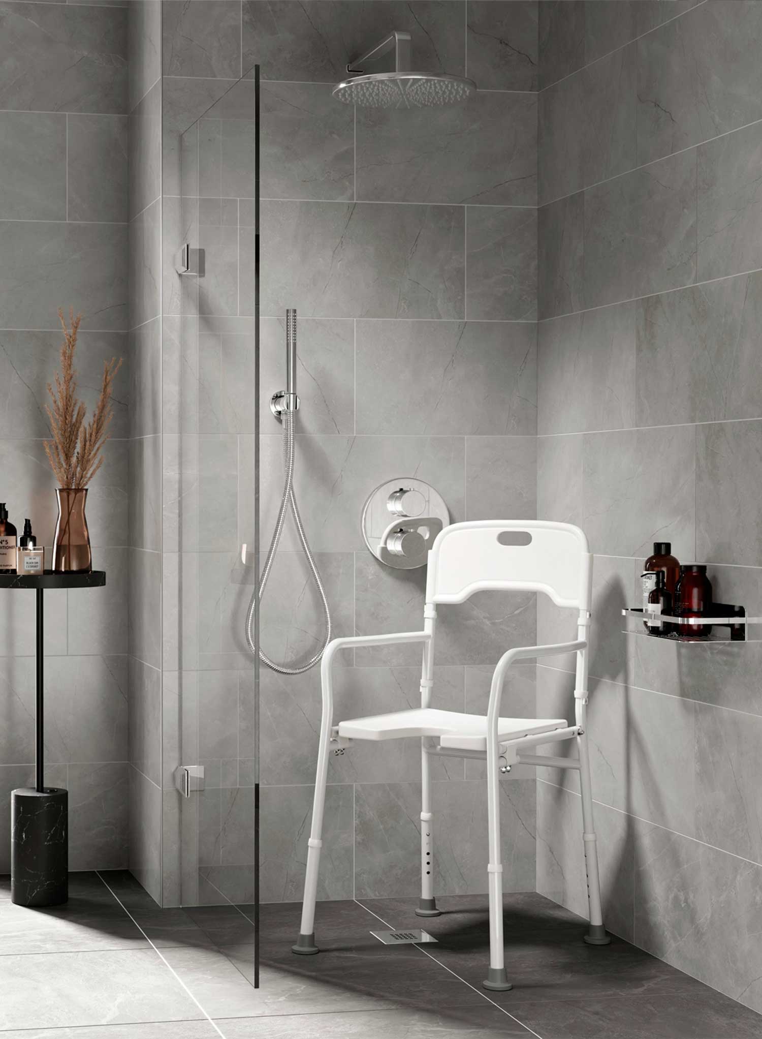 Alaska Height Adjustable Shower Chair - Image 5