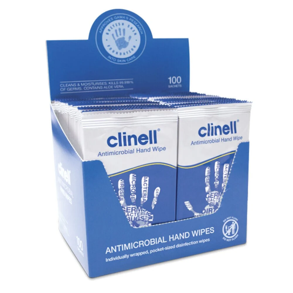 Clinell Antibacterial Hand Wipes - Image 2