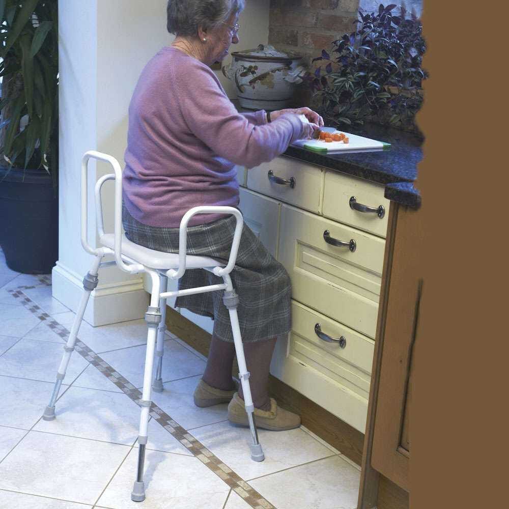 NRS Compact Perching Stool with Arms and Back - Image 3