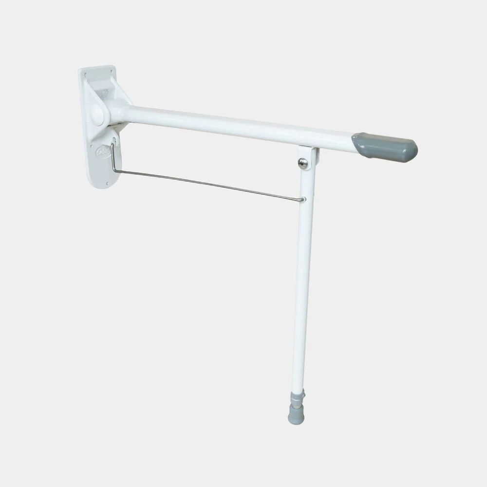 Drop Down Toilet Support Rail with Leg - Image 4