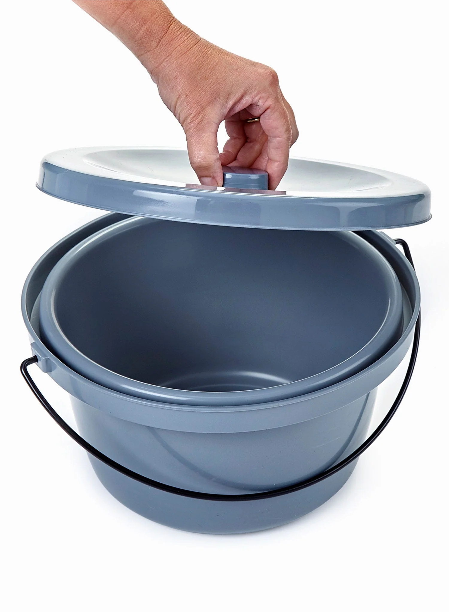 Easy Clean Commode Pan and Lid - Image 4