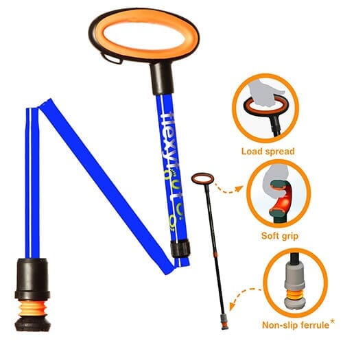 Easy Grip Flexyfoot Folding Walking Stick - Image 3