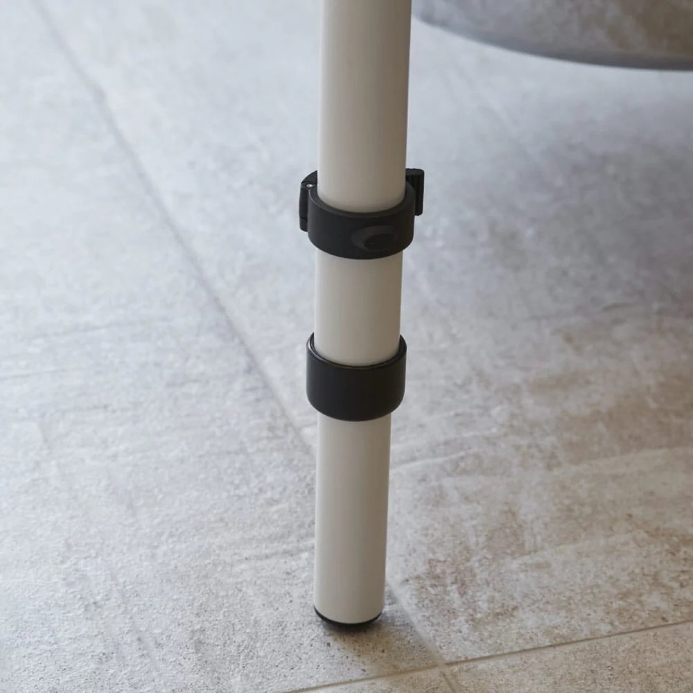 NRS Economy Drop Down Toilet Support Rail with Leg - Image 3