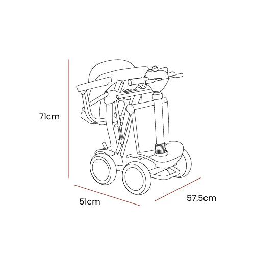 eDrive Folding Mobility Scooter - Image 15