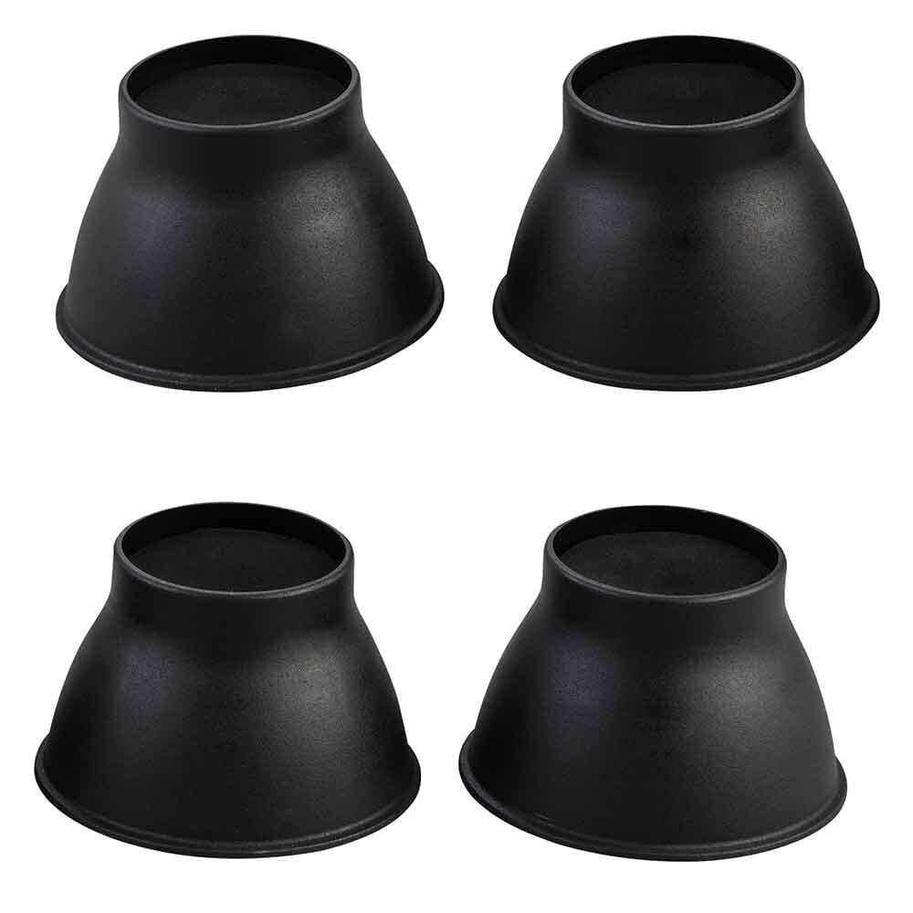 Elephant Feet Furniture Raiser - Pack of 4 in Black