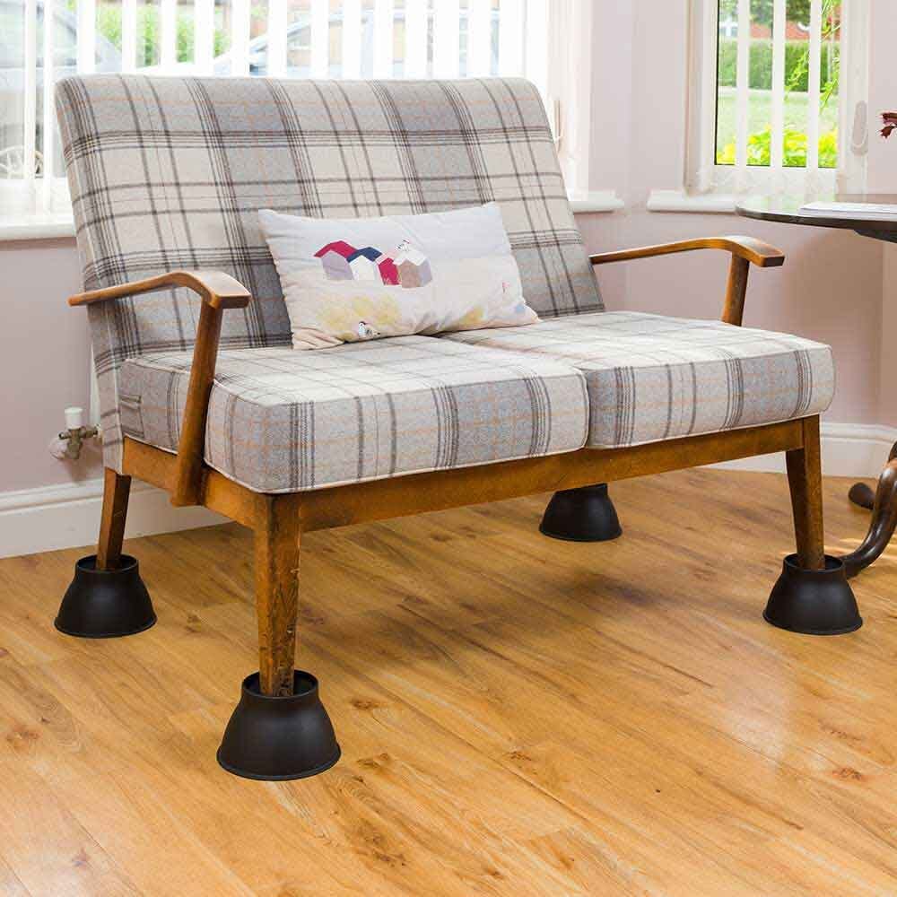 Elephant Feet Furniture Raiser - Pack of 4 in Black - Image 7