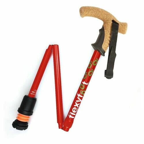 Flexyfoot Premium Cork Handle Folding Walking Stick - Image 2