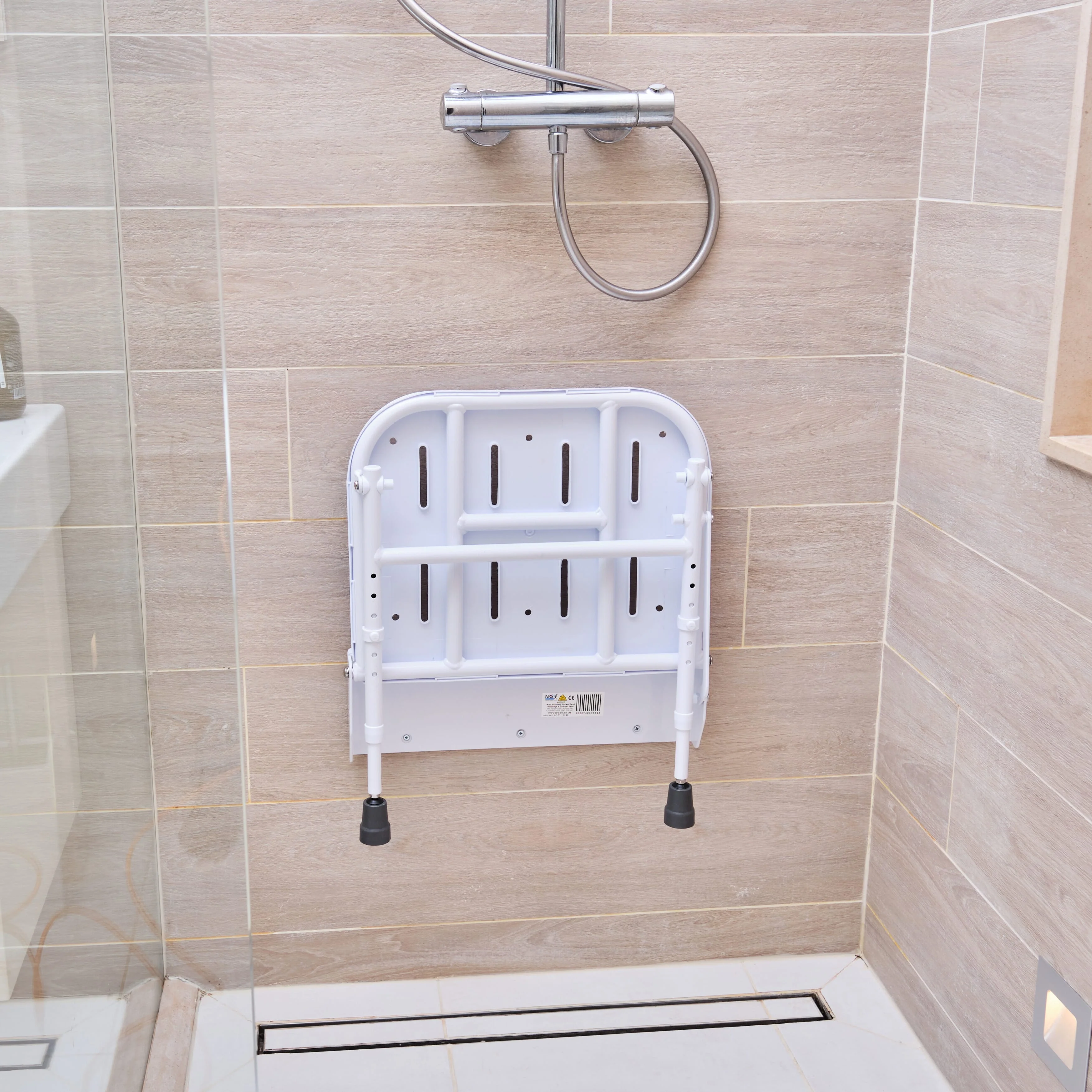 NRS Folding Shower Seat with Legs - Image 2