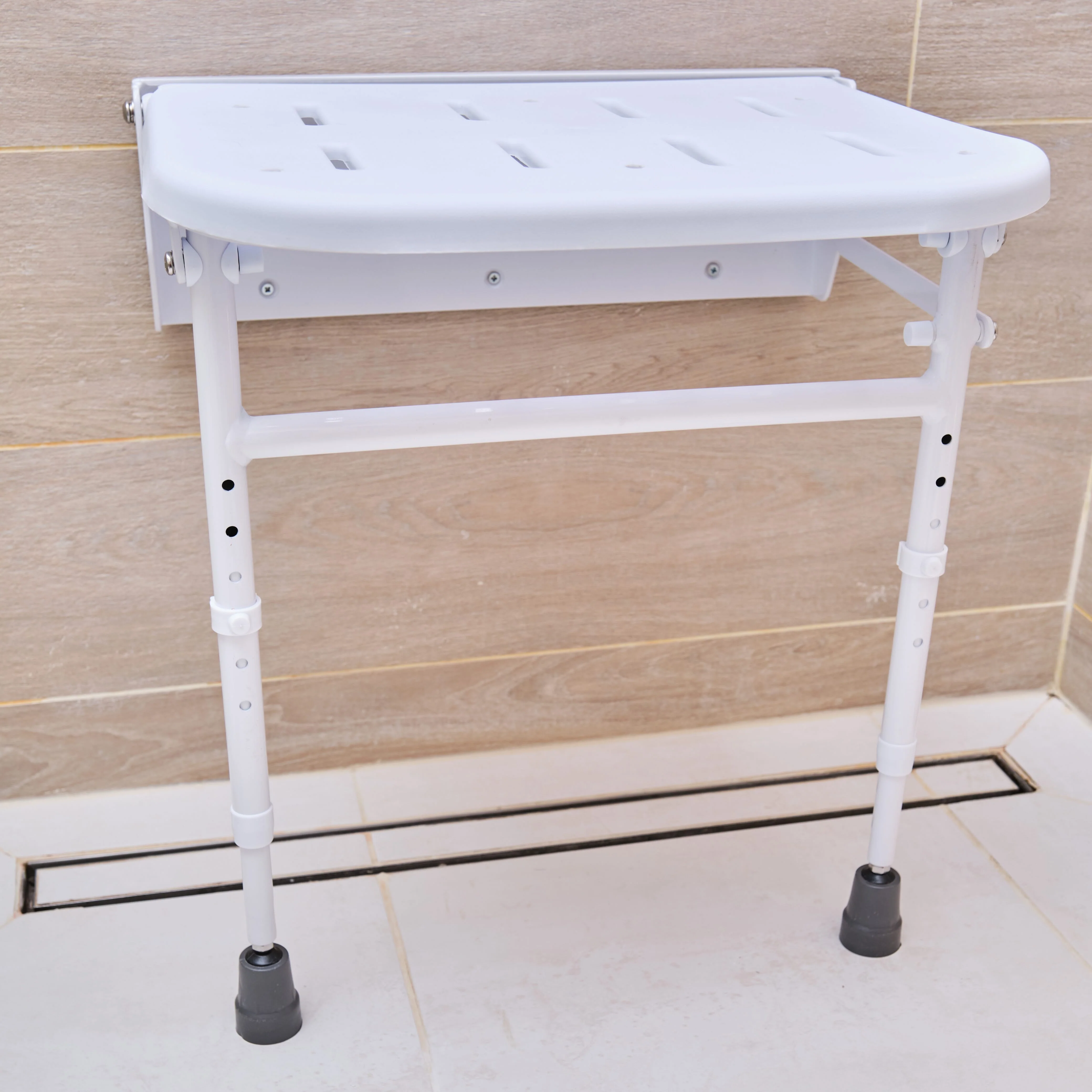 NRS Folding Shower Seat with Legs - Image 3