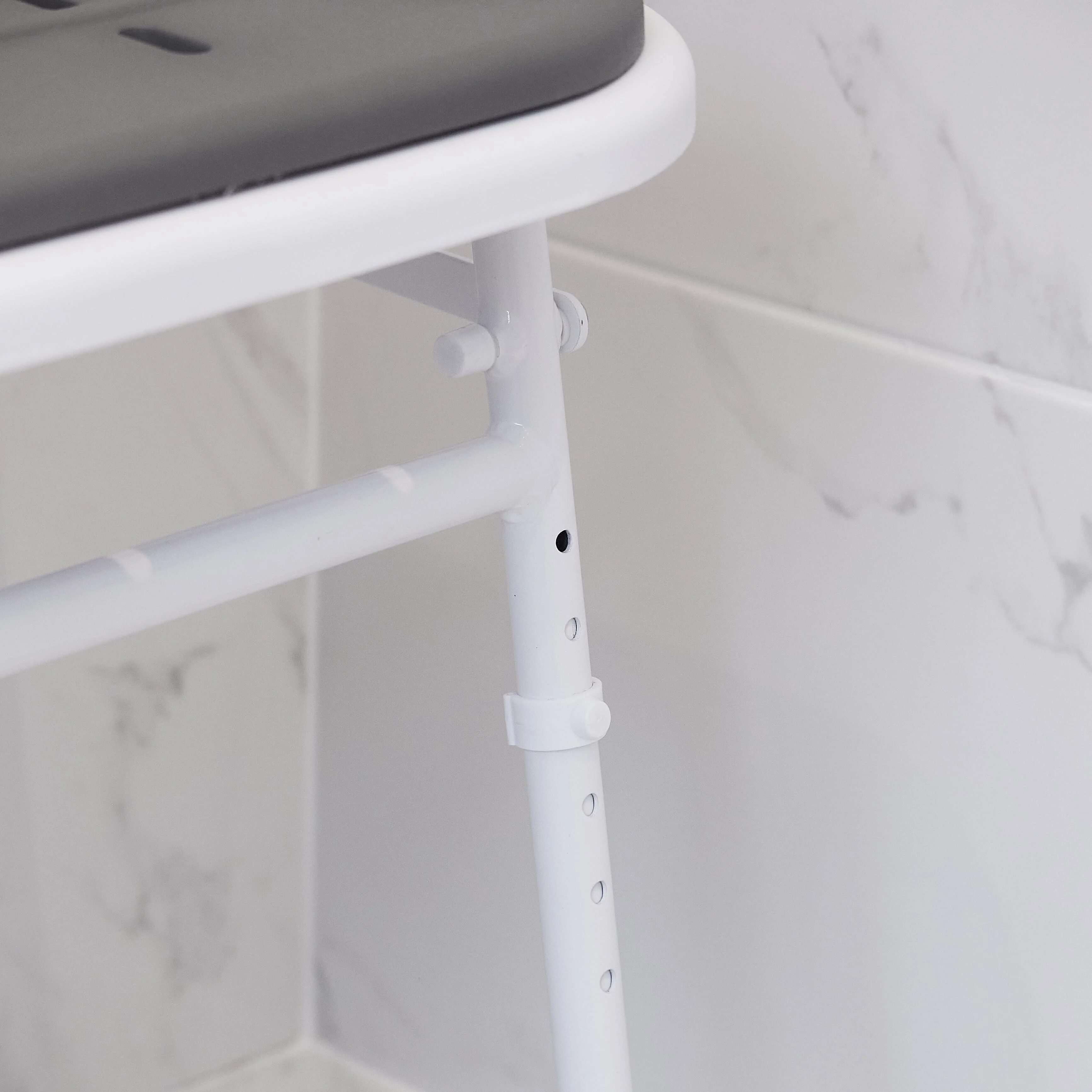 NRS Folding Shower Seat with Legs and Padded Seat - Image 5