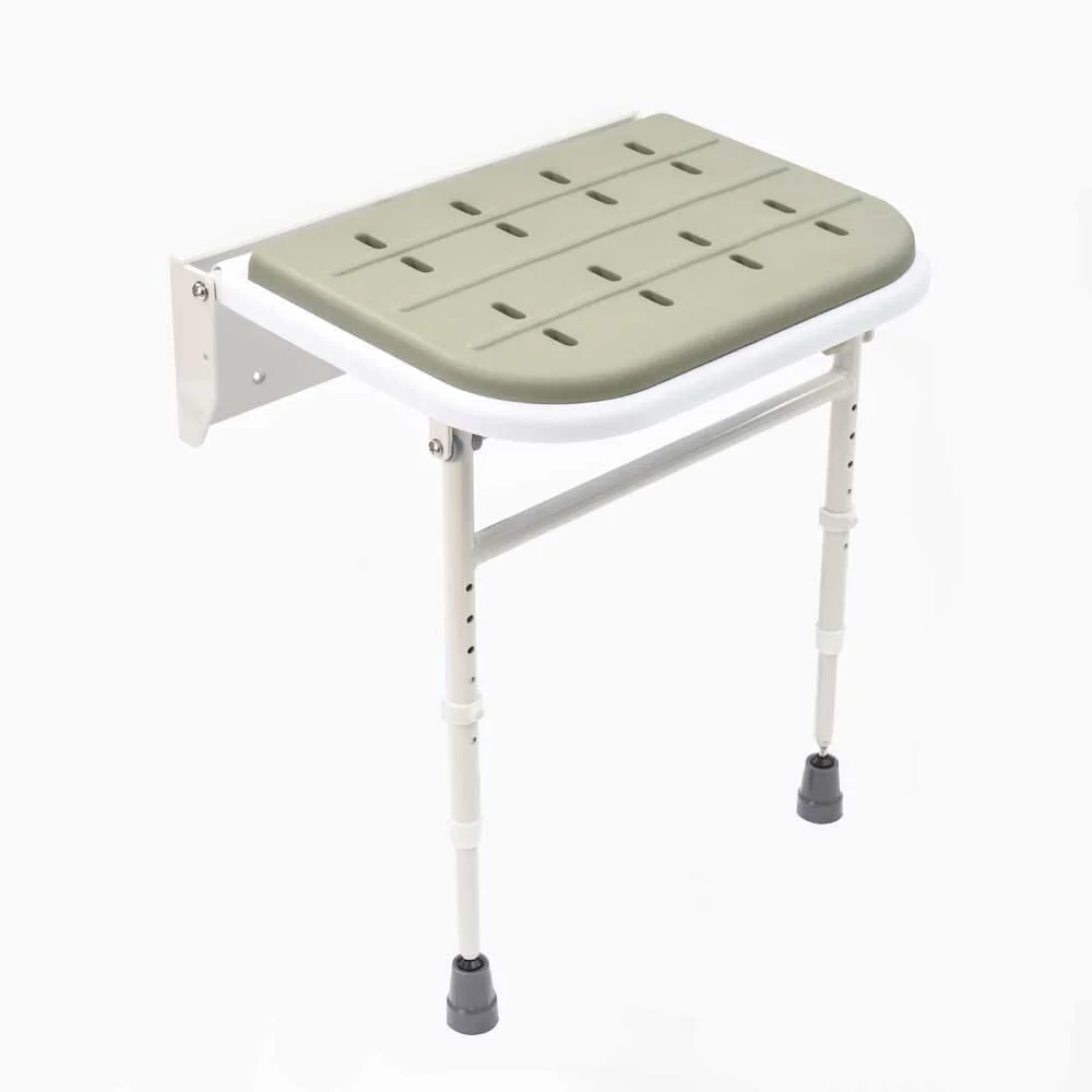 NRS Folding Shower Seat with Legs and Padded Seat - Image 8