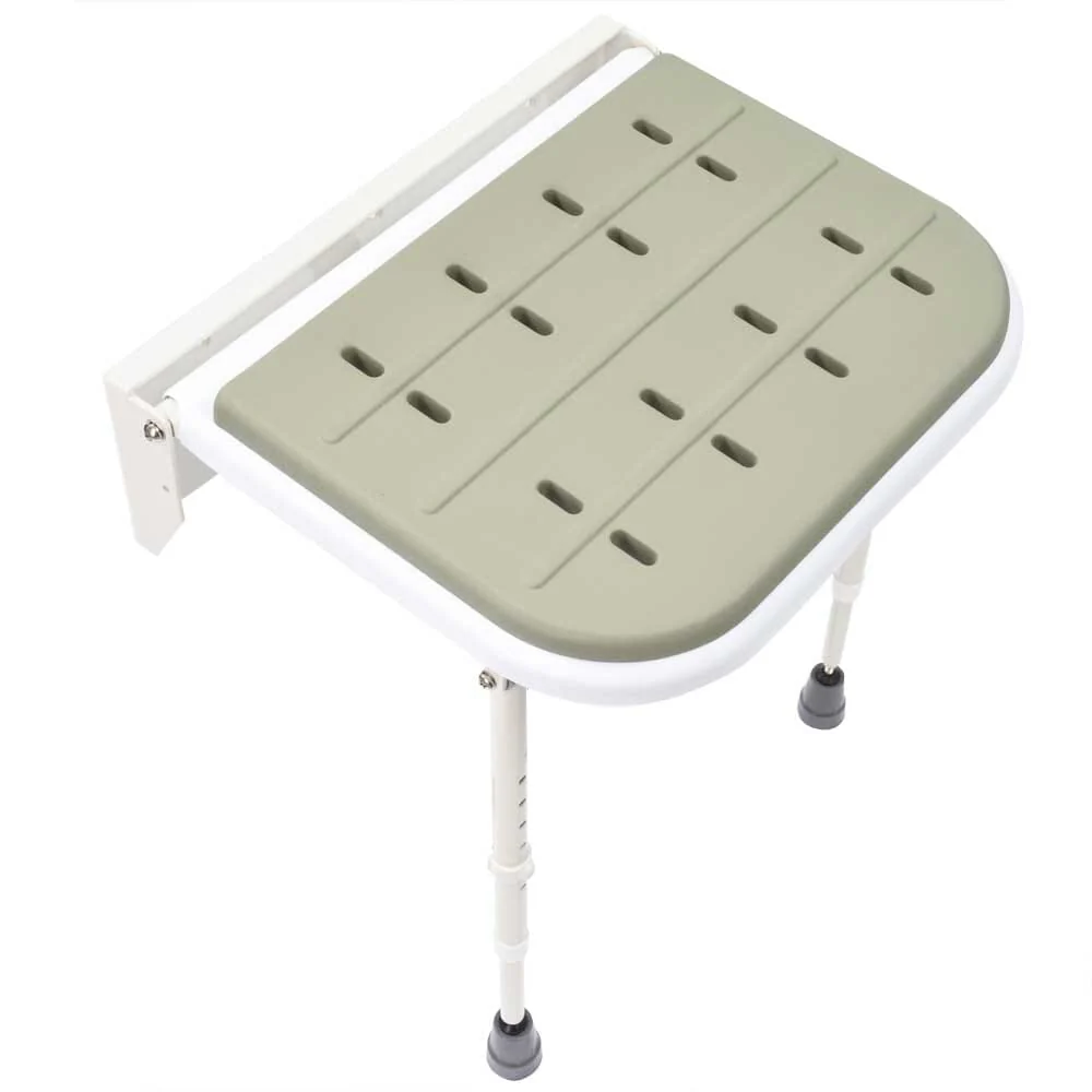 NRS Folding Shower Seat with Legs and Padded Seat - Image 9