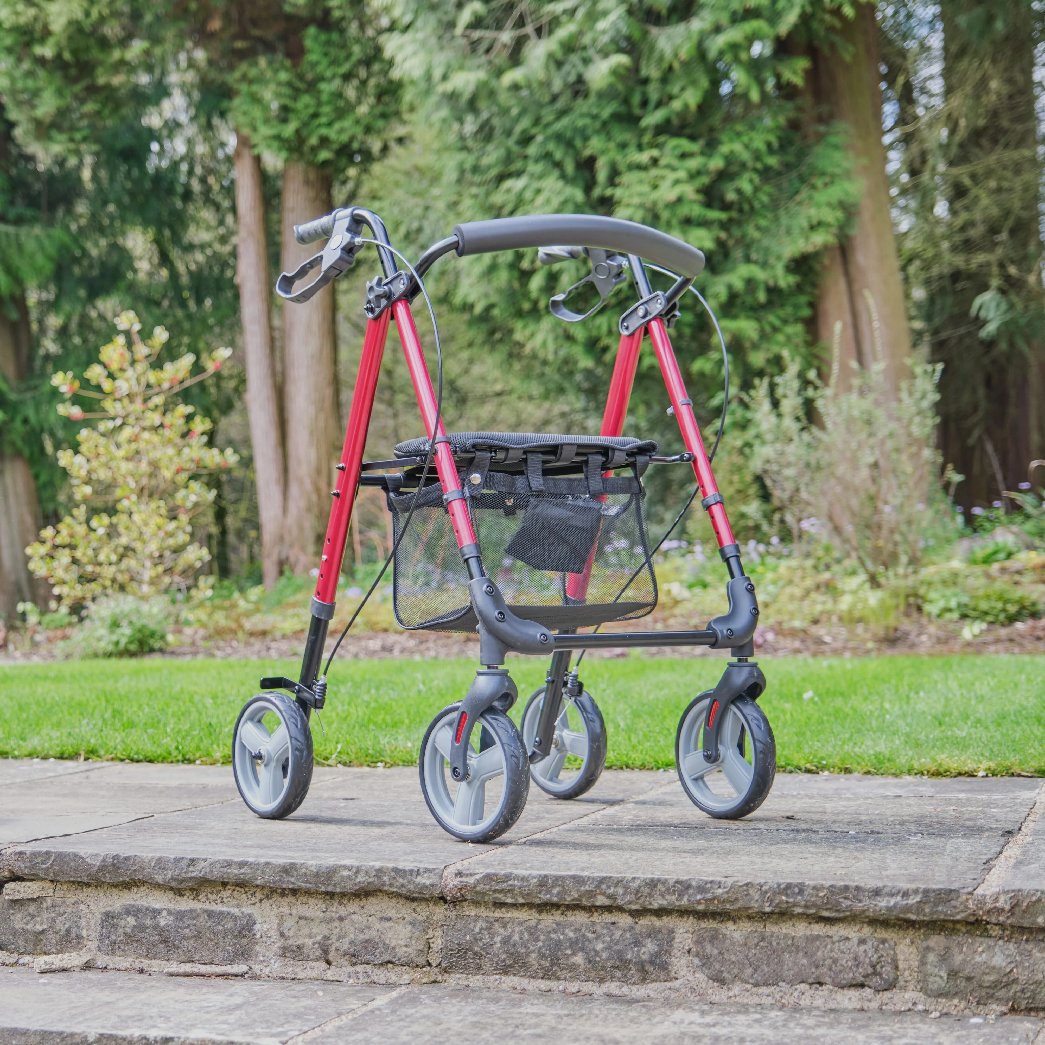 NRS 4 Wheel Lightweight Rollator - Image 4