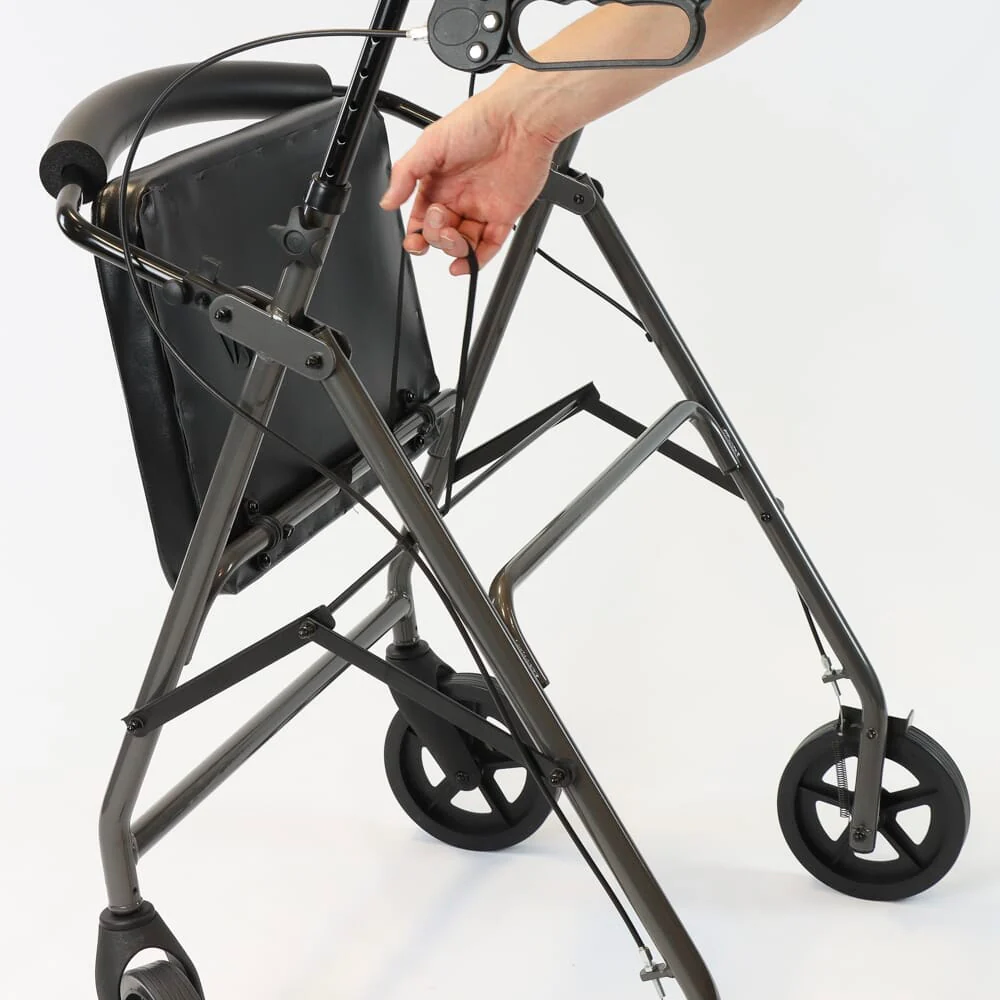 NRS Bariatric 4 Wheel Aluminium Rollator - Image 6