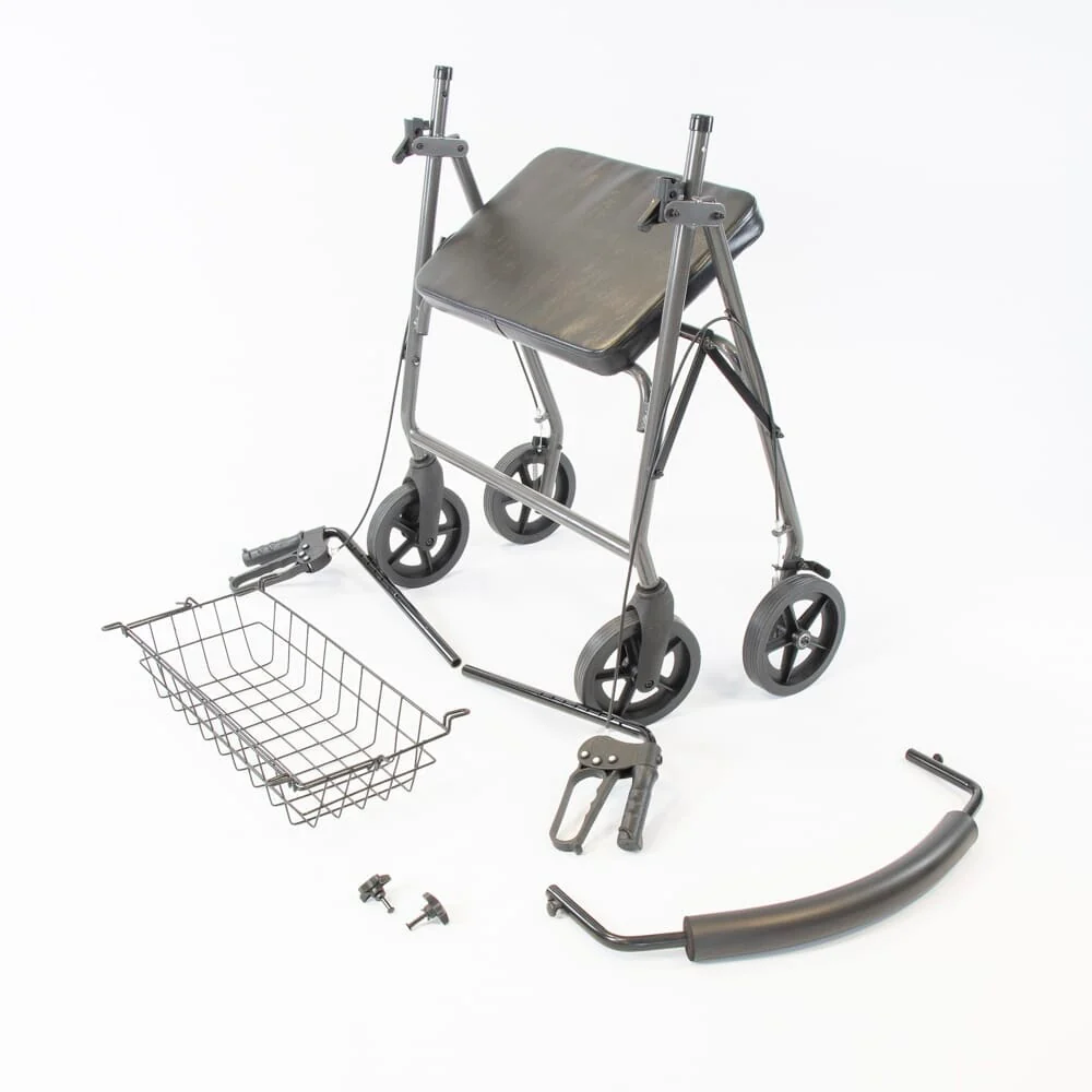 NRS Bariatric 4 Wheel Aluminium Rollator - Image 8