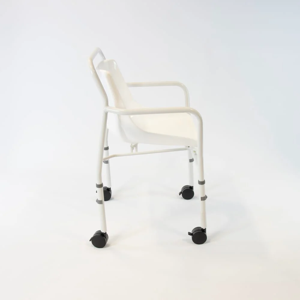 NRS Height Adjustable Economy Mobile Shower Chair - Image 4