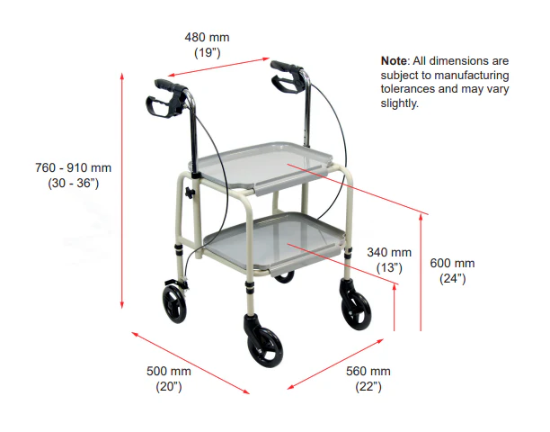 NRS Home Helper Braked Trolley - Image 3