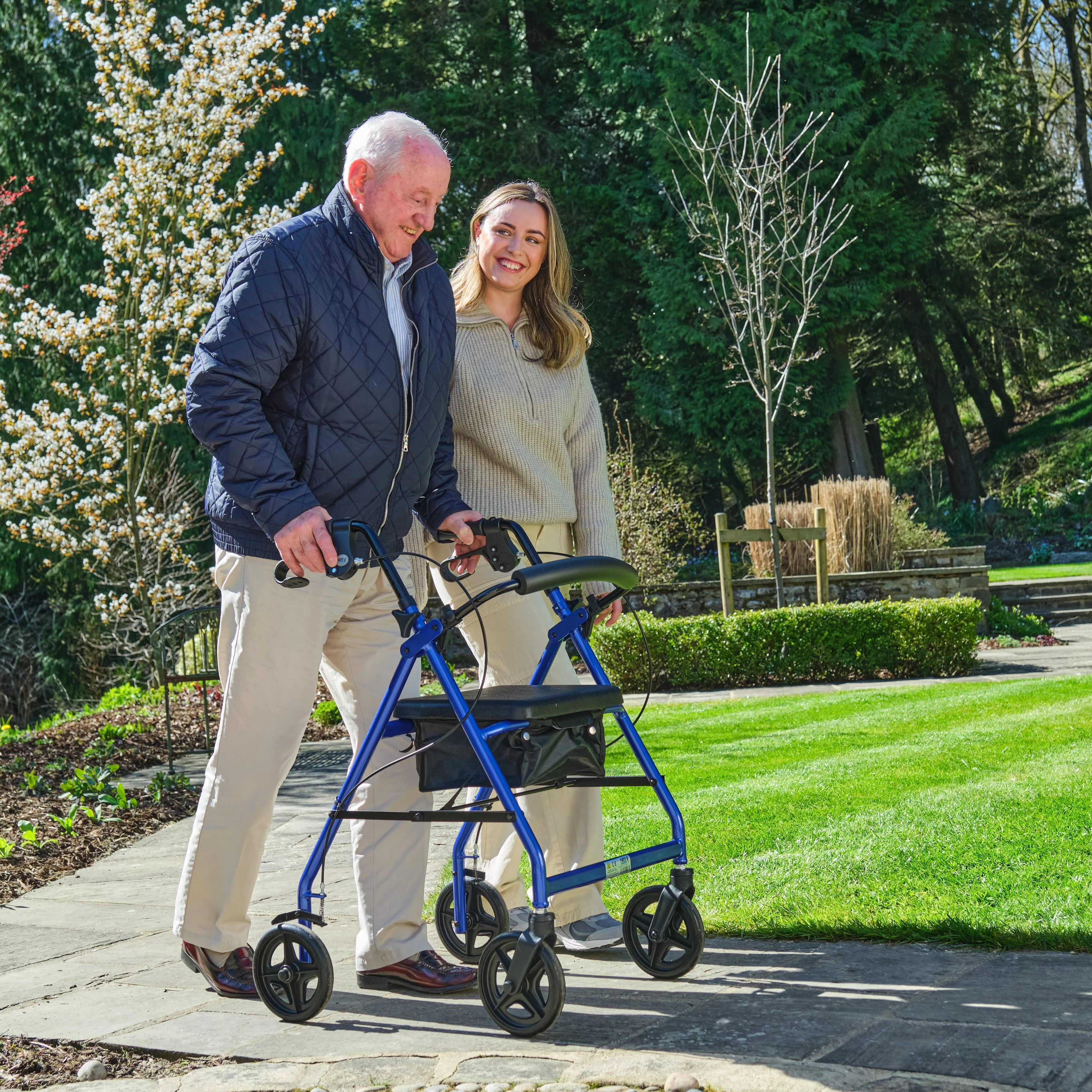 NRS A-Series Lightweight 4 Wheel Rollator - Image 3