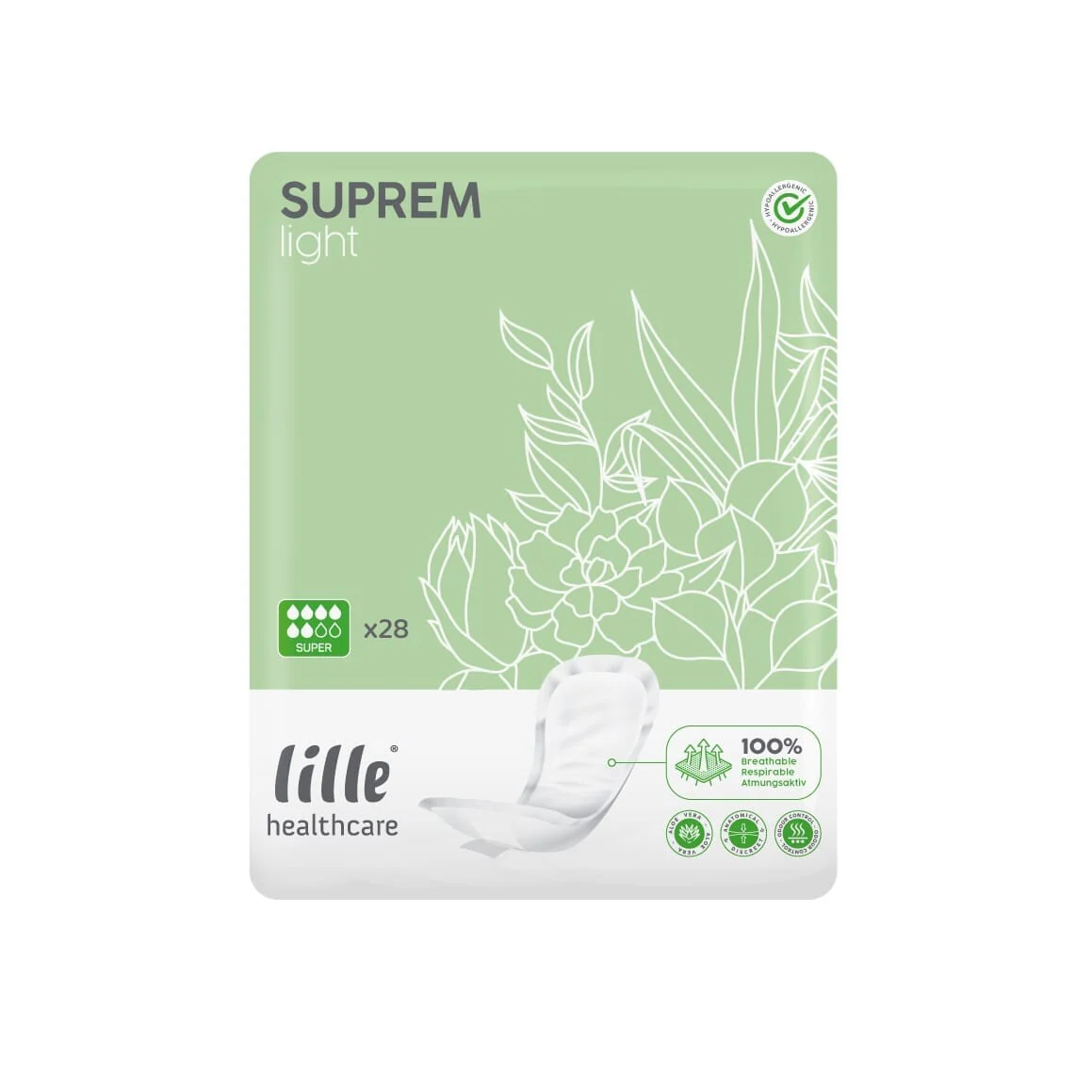 Lille Suprem Light Shaped Incontinence Pads - Image 3