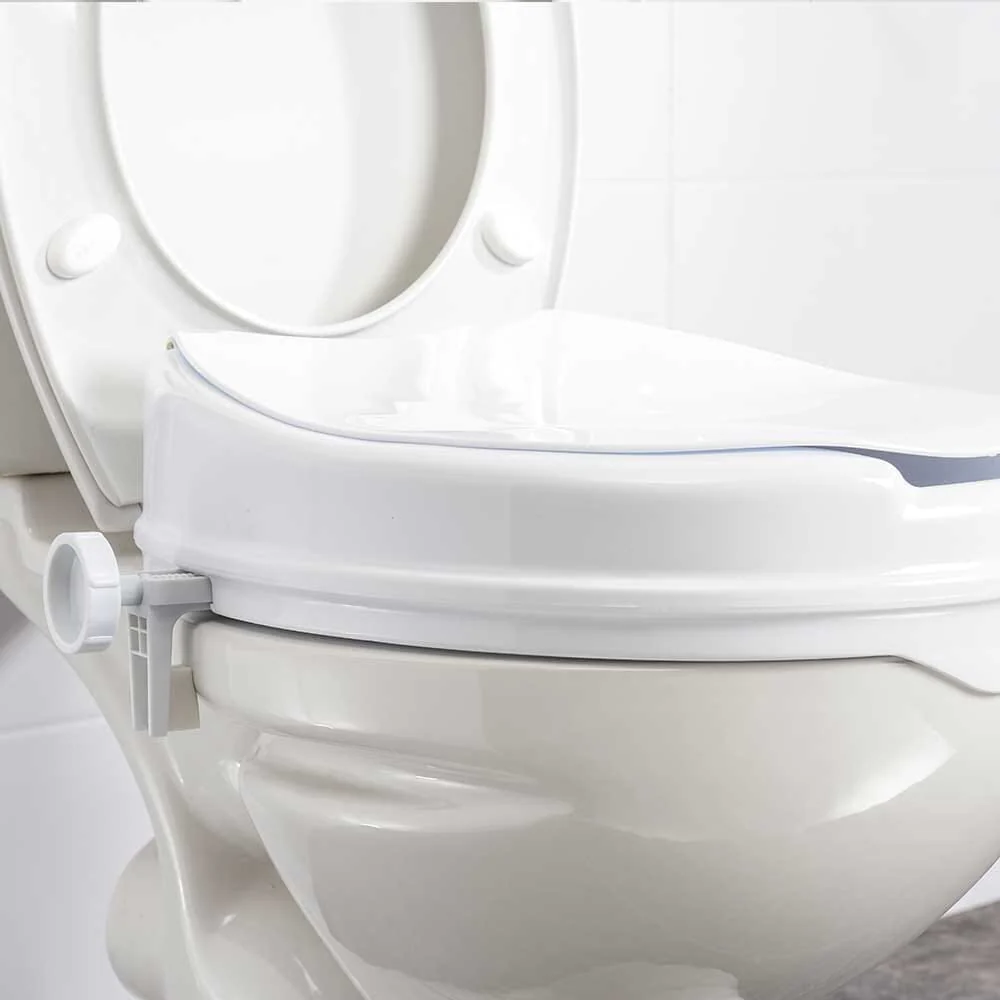NRS Linton Plus Raised Toilet Seat with Lid - Image 2