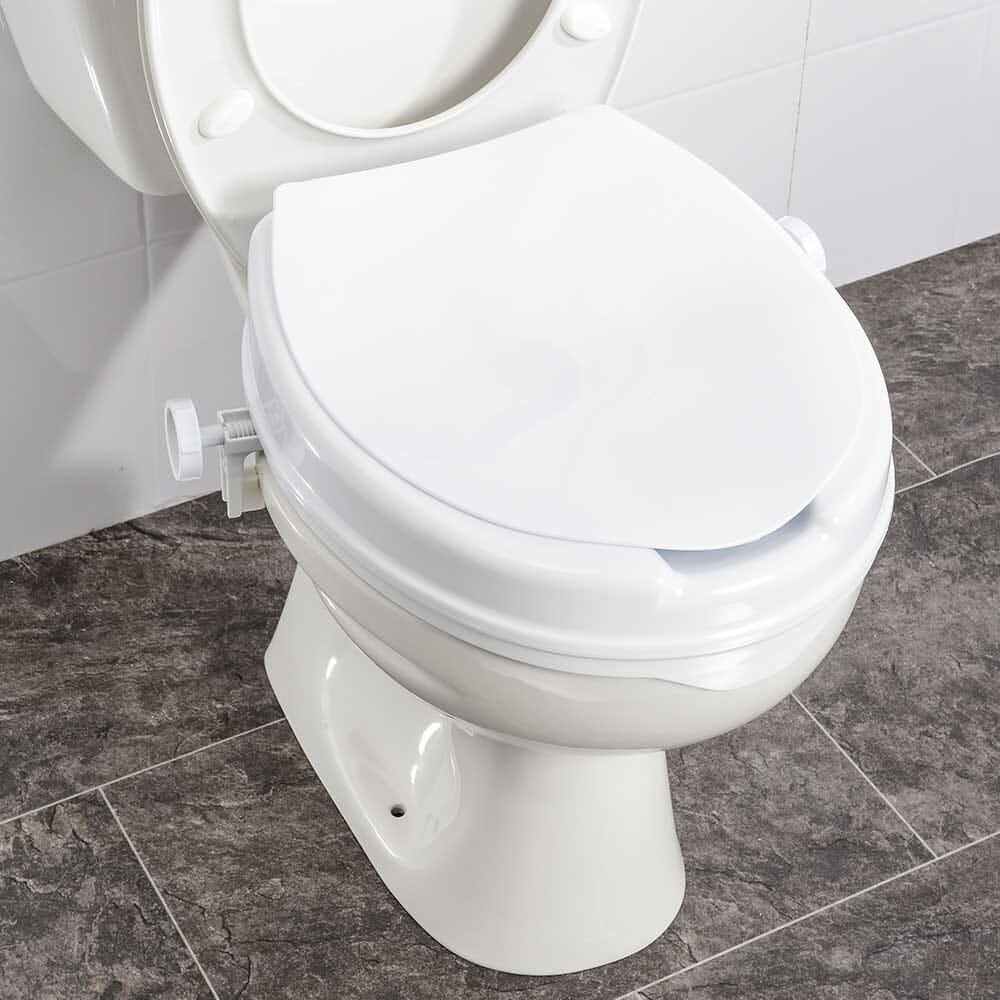 NRS Linton Plus Raised Toilet Seat with Lid - Image 4