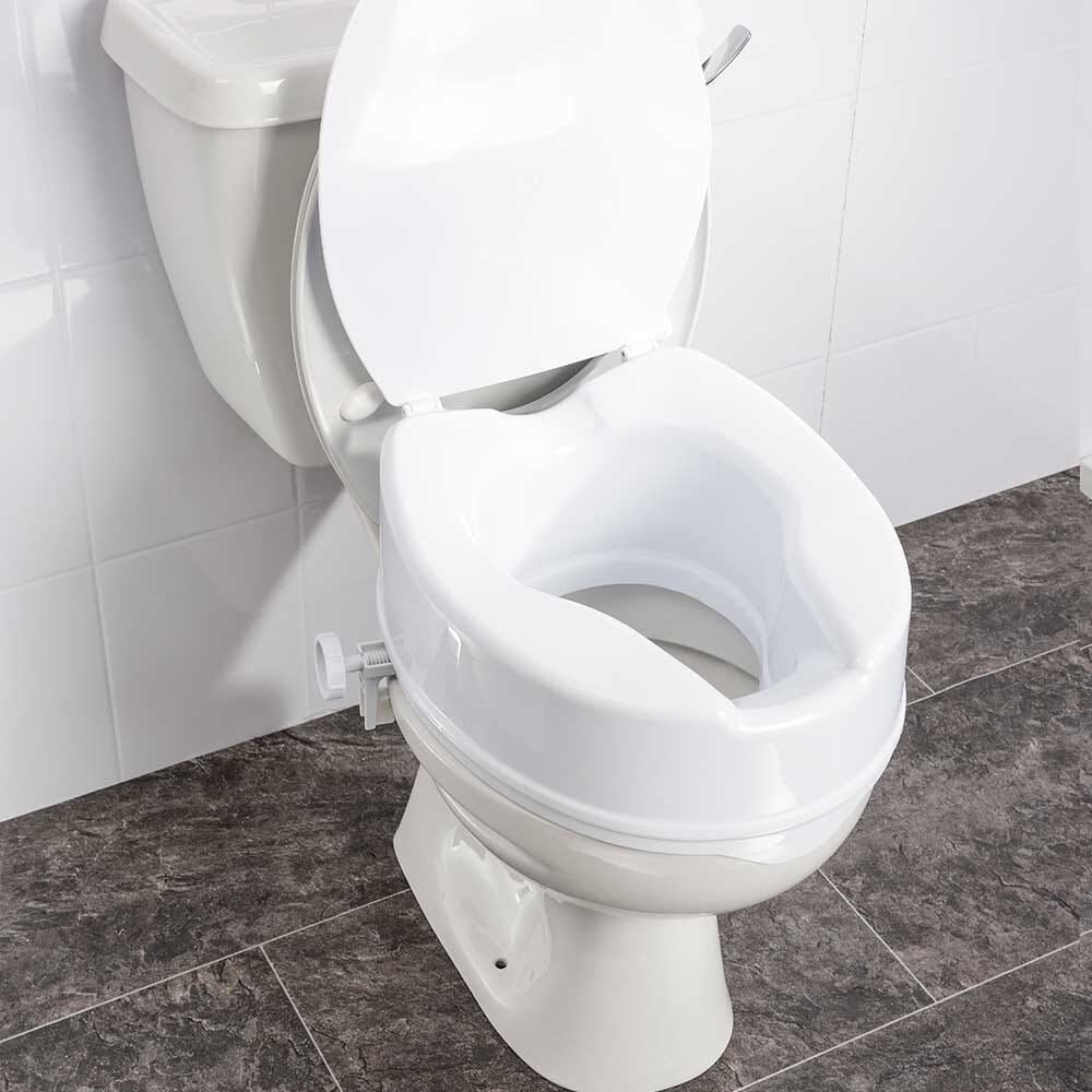 NRS Linton Plus Raised Toilet Seat with Lid - Image 5