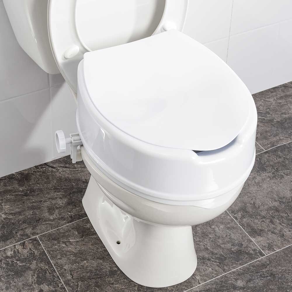 NRS Linton Plus Raised Toilet Seat with Lid - Image 6