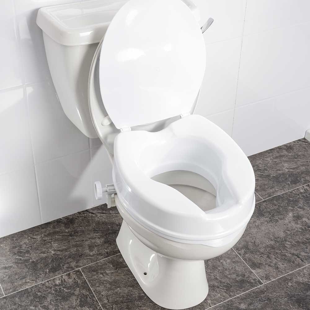 NRS Linton Plus Raised Toilet Seat with Lid - Image 8