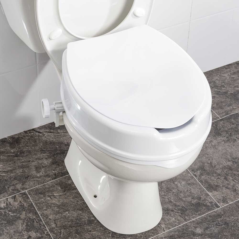 NRS Linton Plus Raised Toilet Seat with Lid - Image 9