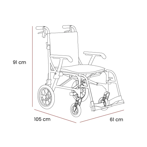 Magnelite Wheelchair - Transit - Image 14