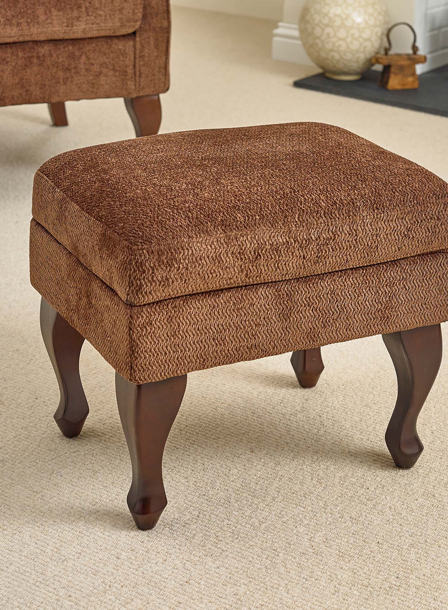 Mulberry Fireside Chair with Footstool - Image 5