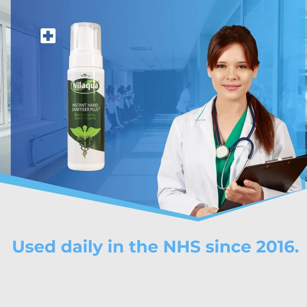 Nilaqua Alcohol-Free Hand Sanitiser Foamer 500ml - Image 2