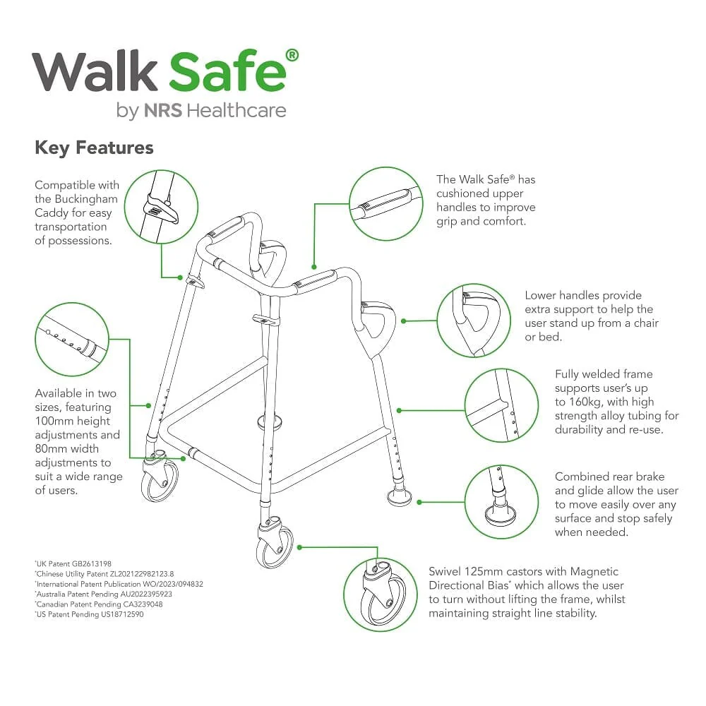 NRS Walk Safe® Walking Frame - Image 6