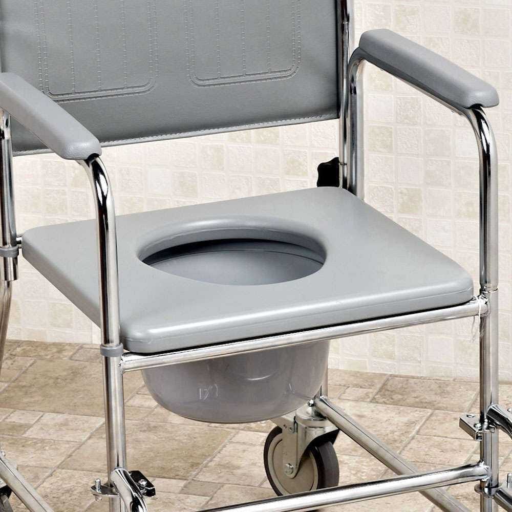 NRS  Adjustable Wheeled Commode - Image 3