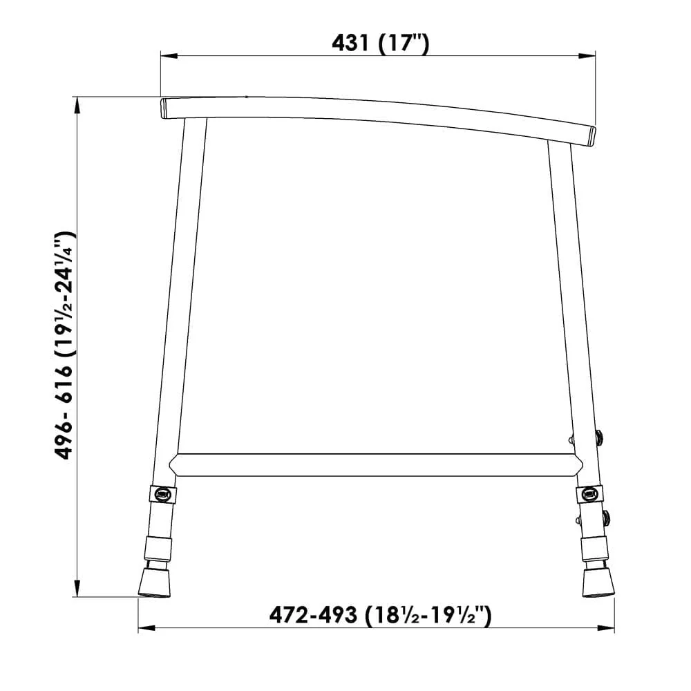 NRS Nuvo Petite Childrens Toilet Frame - Image 2