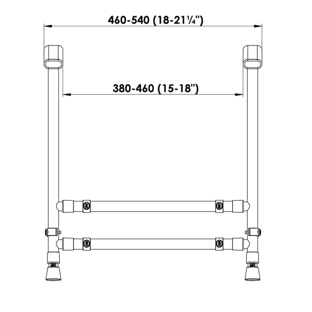 NRS Nuvo Petite Childrens Toilet Frame - Image 3