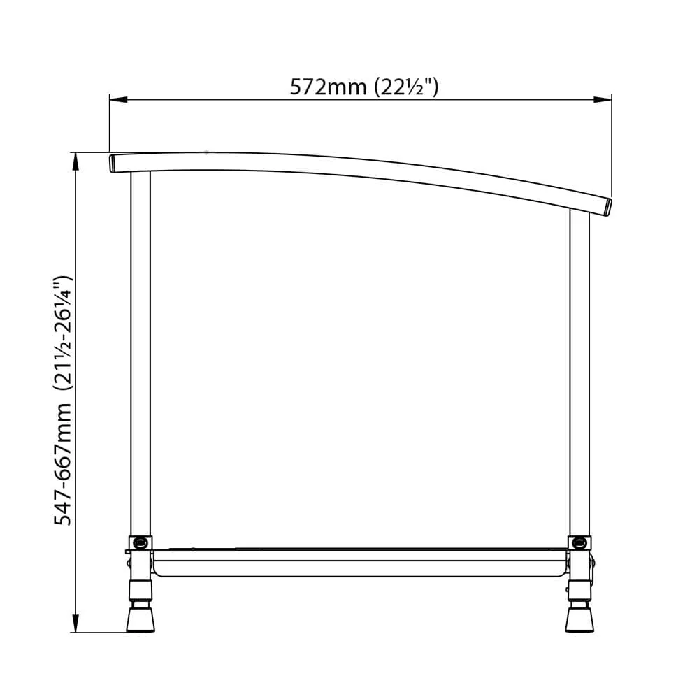 NRS Nuvo Petite Toilet Platform With Handrails - Image 5