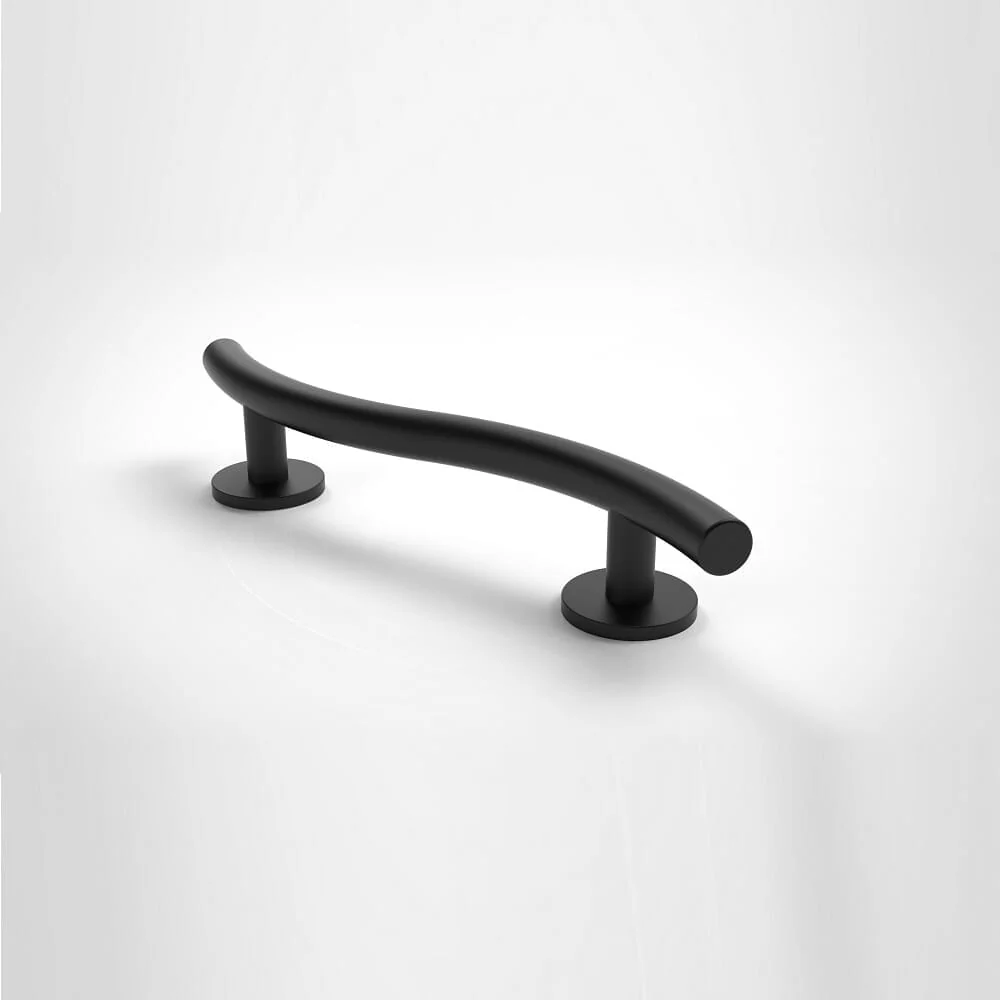 Nymas Matt Black Curved Grab Rail - Image 6