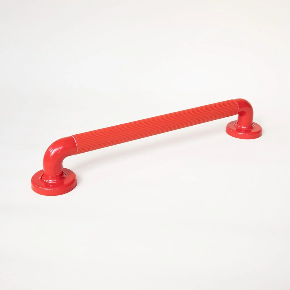 Plastic Fluted Grab Rail - 450mm (18") - Red - Image 5