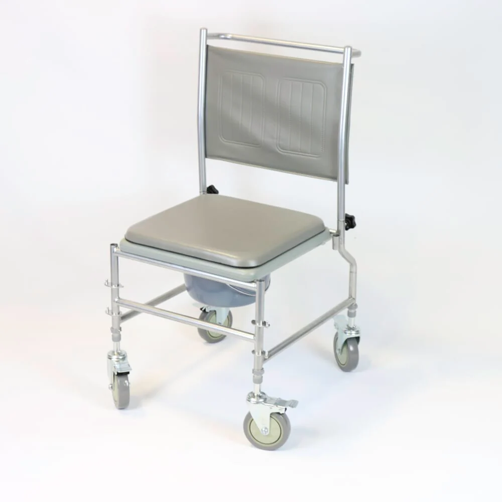 NRS Height Adjustable Wheeled Commode - Image 3