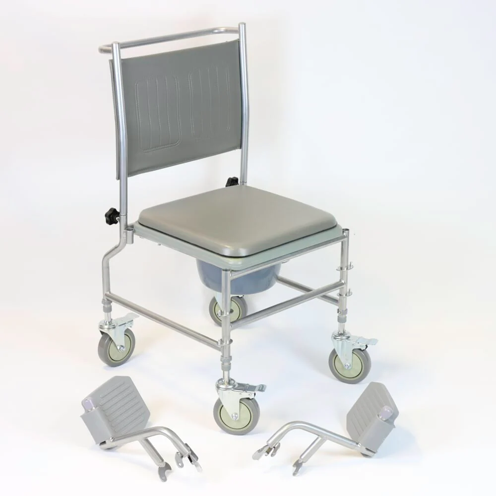 NRS Height Adjustable Wheeled Commode - Image 5