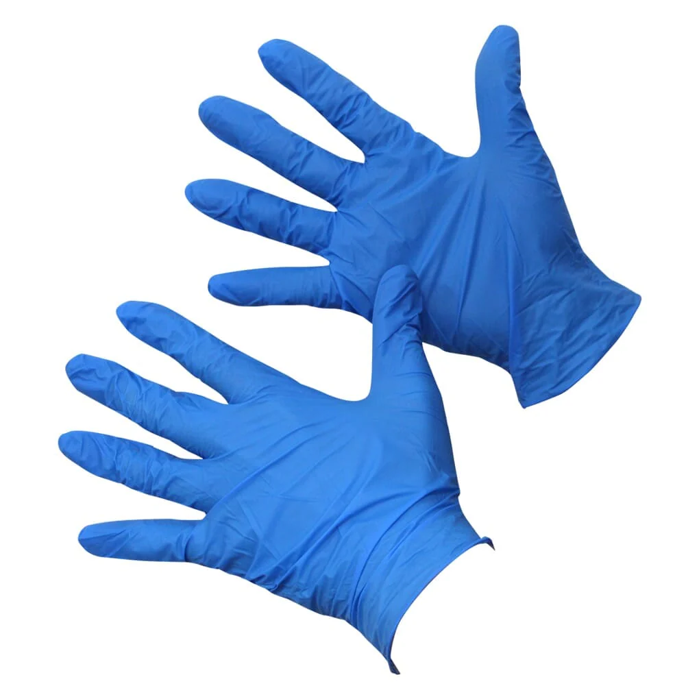 Powder Free Blue Disposable Nitrile Gloves - Image 4