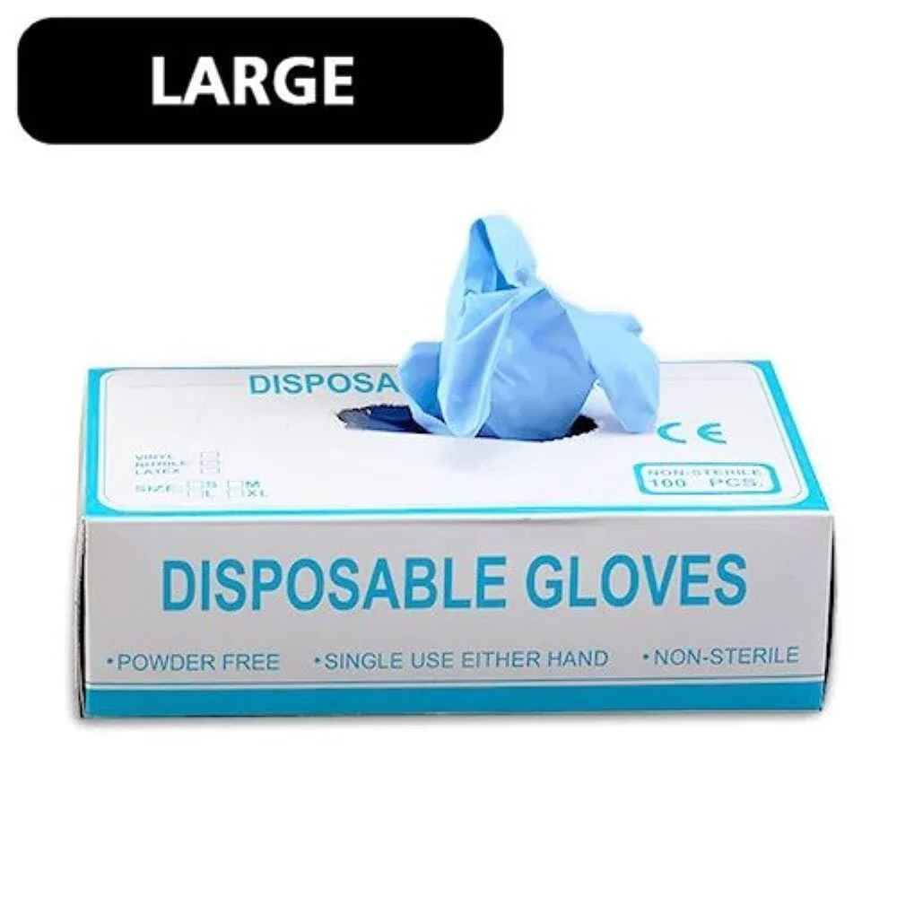 Powder Free Blue Disposable Nitrile Gloves - Image 5