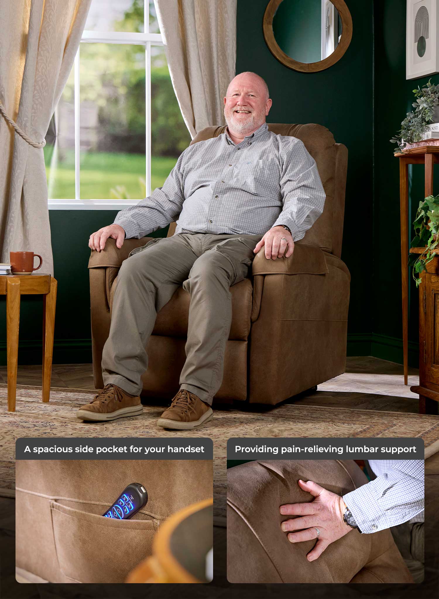 Quattro Deluxe Riser Recliner - Image 20