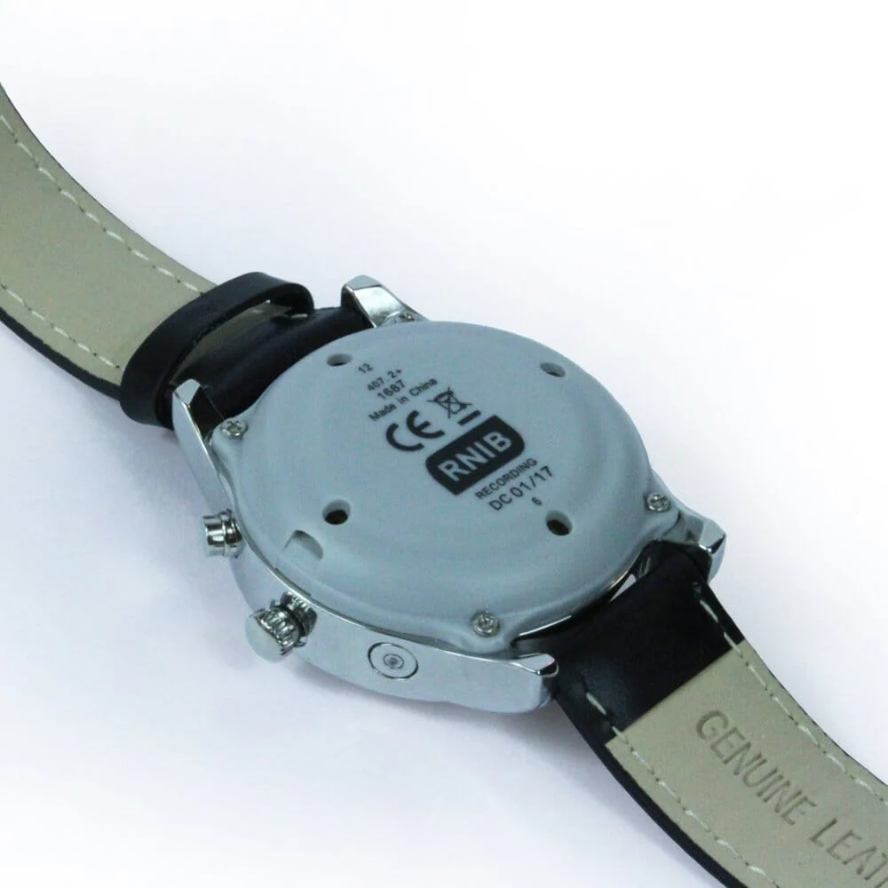 Ladies Talking Atomic Watch with Leather Strap - Image 4